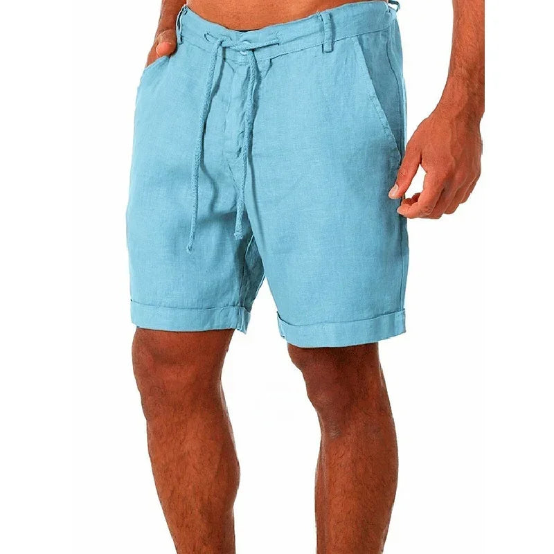 Men's Linen Shorts Casual Pants Fashion