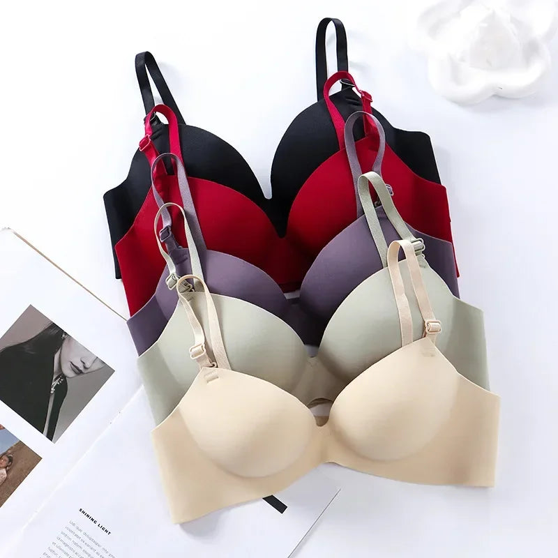 Women Seamless Bra Sexy Push Up Bralette No Wire  Fashion 3/4 Cup Wireless