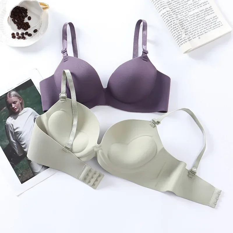 Women Seamless Bra Sexy Push Up Bralette No Wire  Fashion 3/4 Cup Wireless