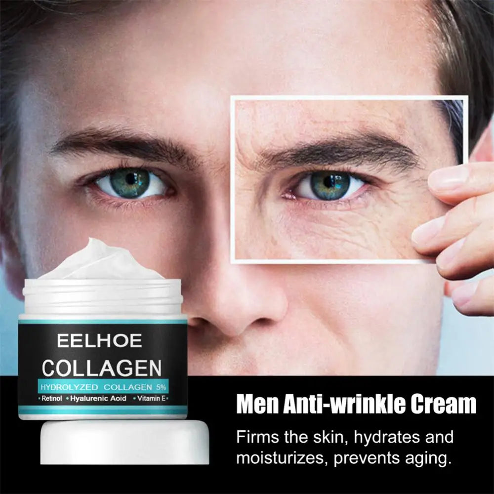 Collagen Creams For Men Anti Wrinkle Anti Aging Face Cream Firming Moisturizing Hyaluronic Acid