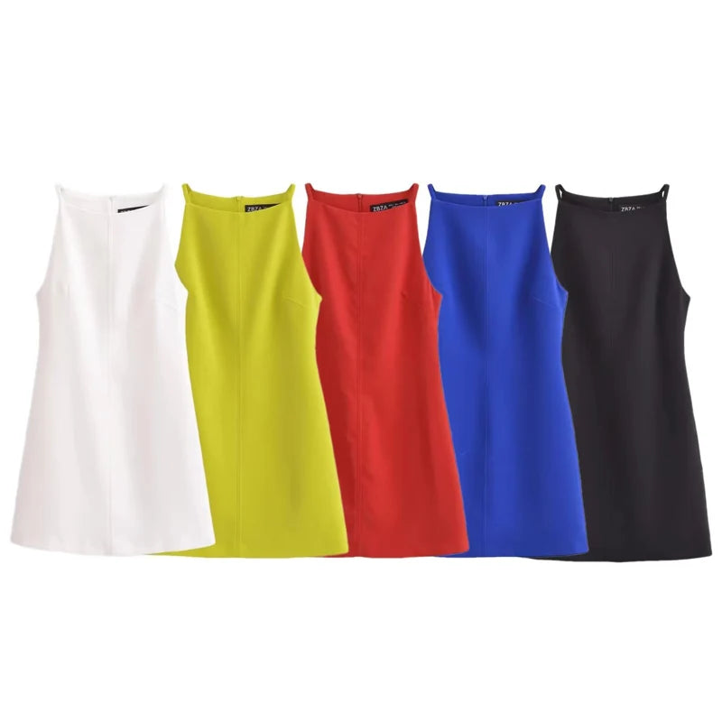 Womens Dresses Bodycon Sleeveless Mini Dress