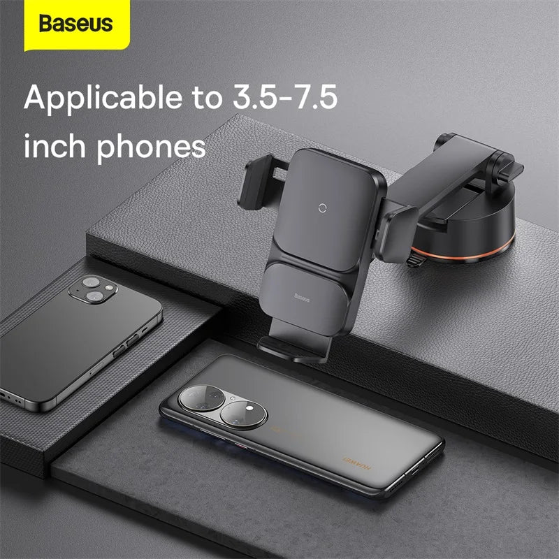 Car Wireless Charger Holder Car Mount Mobile Phone Dashboard Bracket Charger For iPhone  Samsung Qi Wireless Charging 15W