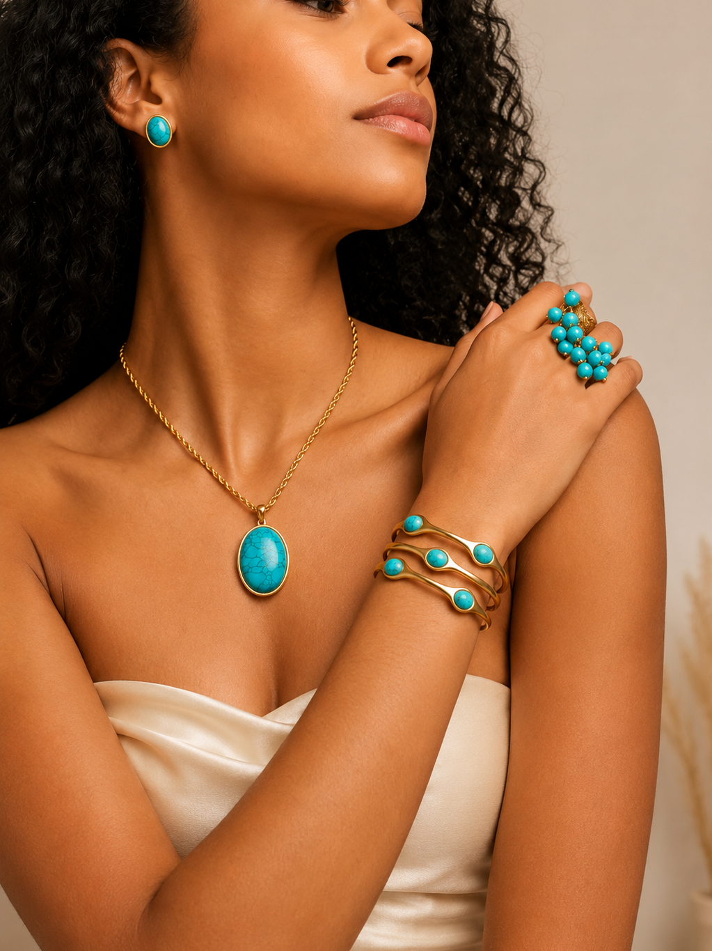 💎 Turquoise Elegance Jewelry Set 🩵